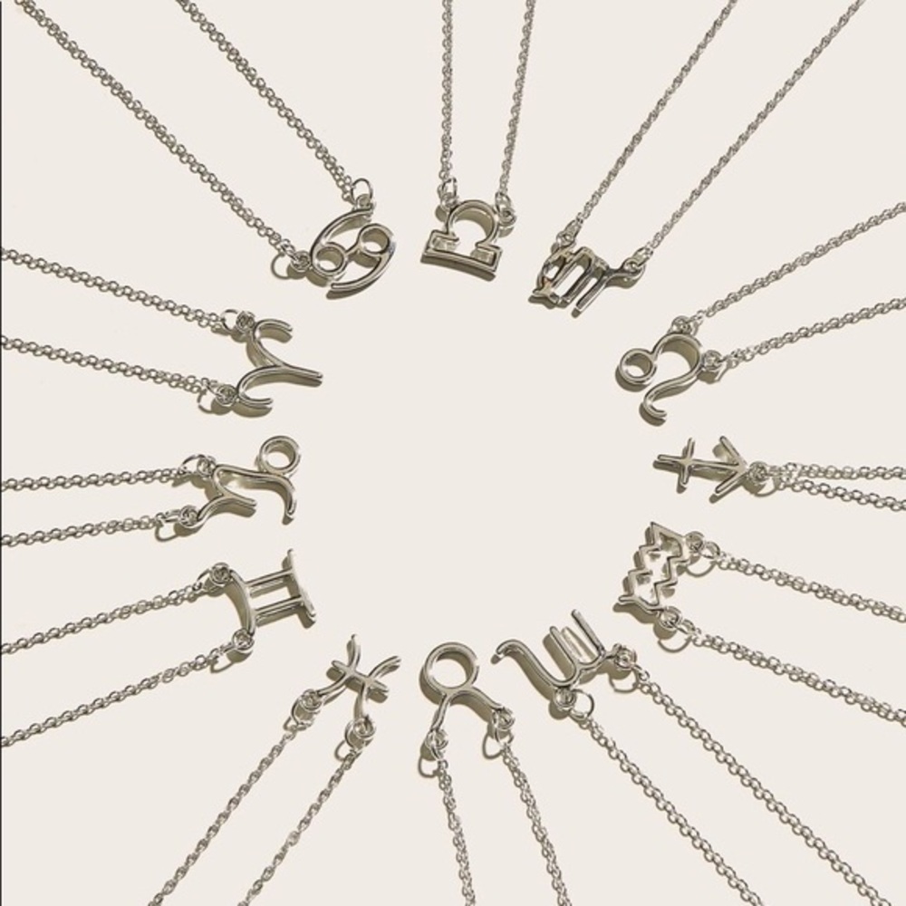 3/$30 🤍 Horoscope Zodiac Sign Necklace